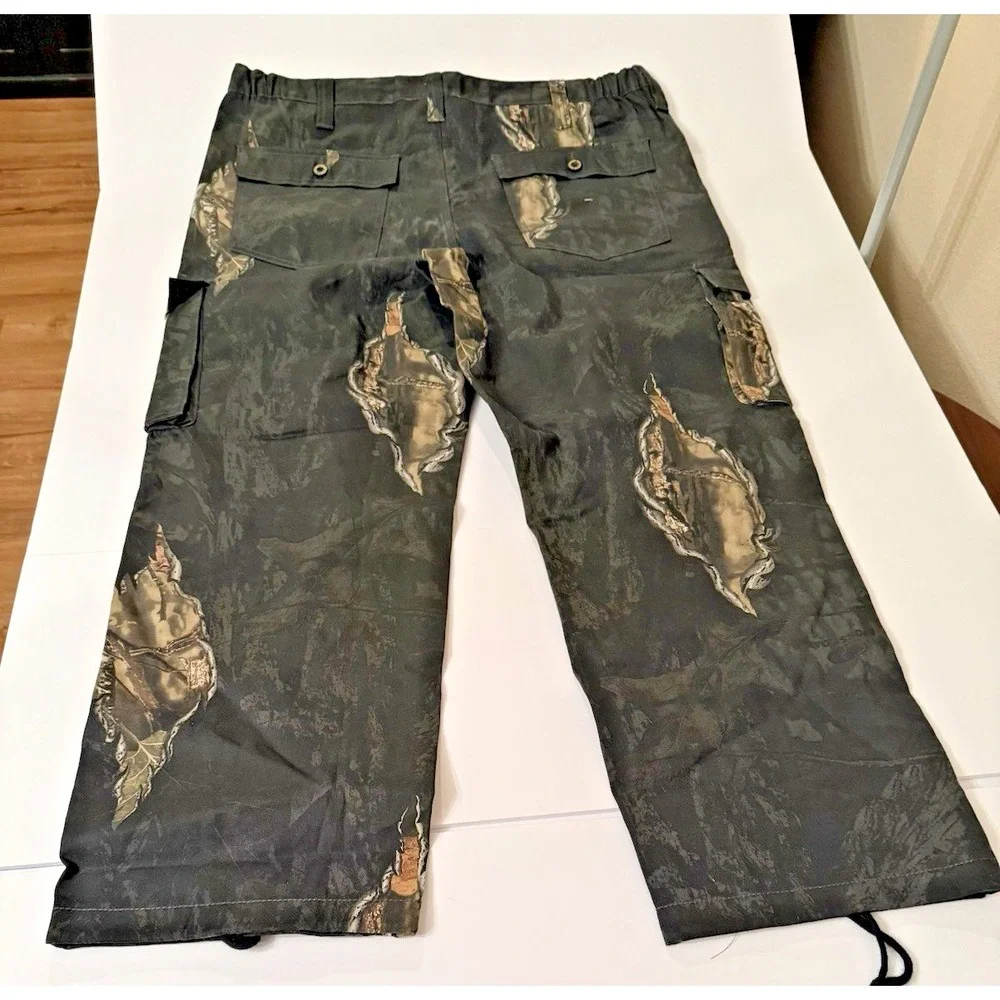 Mossy Oak Real Tree Camo Cargo Hunting Pants XL Green Brown Multi Mens